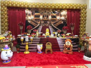 Decoração de Festa Infantil Tema A Bela e a Fera